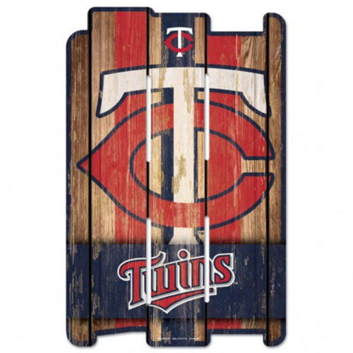 Minnesota Twins Sign 11×17 Wood Fence Style