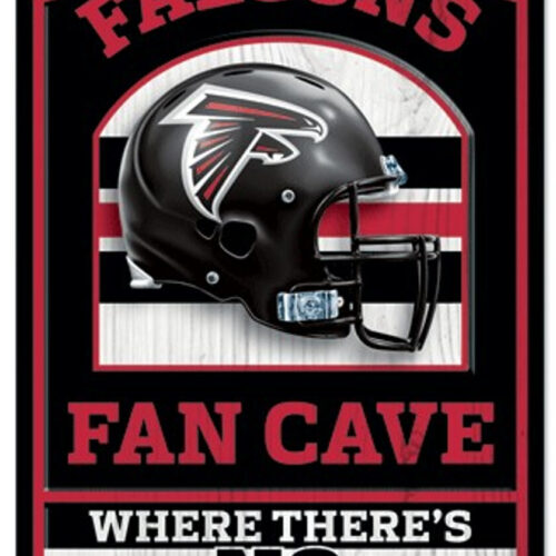 Atlanta Falcons Wood Sign – 11″x17″ Fan Cave Design