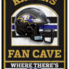 Baltimore Ravens Wood Sign – 11″x17″ Fan Cave Design