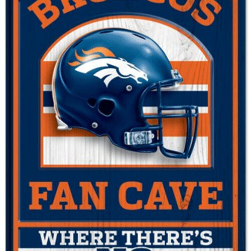 Denver Broncos Wood Sign – 11″x17″ Fan Cave Design