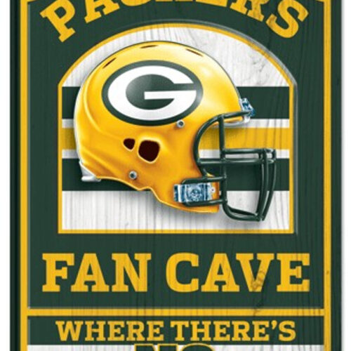 Green Bay Packers Wood Sign – 11″x17″ Fan Cave Design