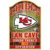 Kansas City Chiefs Sign 11×17 Wood Fan Cave Design