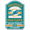 Miami Dolphins Wood Sign – 11″x17″ Fan Cave Design