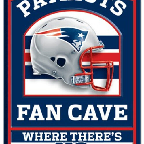 New England Patriots Wood Sign – 11″x17″ Fan Cave Design