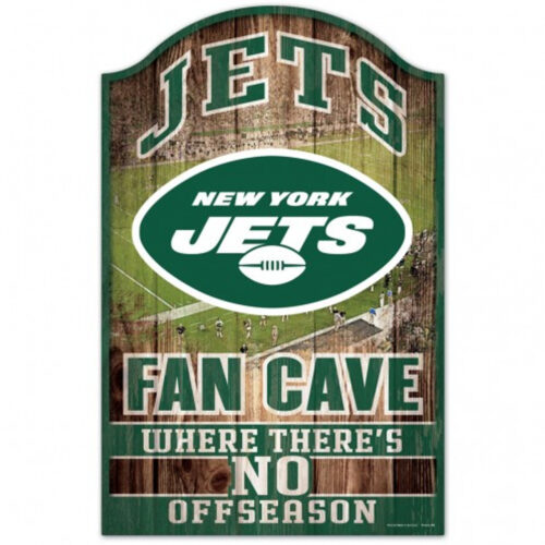 New York Jets Sign 11×17 Wood Fan Cave Design