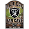 Las Vegas Raiders Wood Sign – 11″x17″ Fan Cave Design