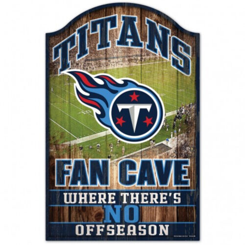 Tennessee Titans Sign 11×17 Wood Fan Cave Design