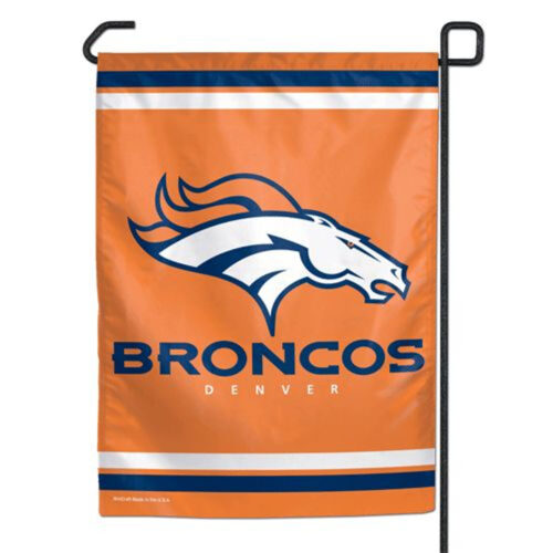 Denver Broncos Flag 12×18 Garden Style 2 Sided