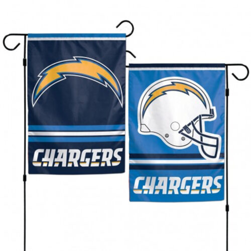 Los Angeles Chargers Flag 12×18 Garden Style 2 Sided