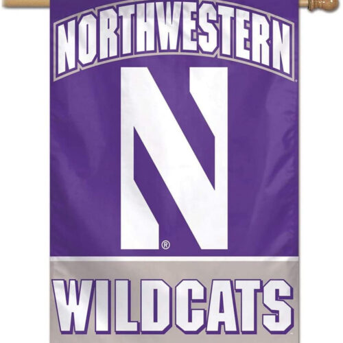 Northwestern Wildcats Banner 28×40 Vertical – Special Order