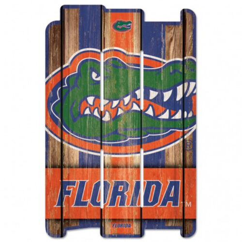 Florida Gators Sign 11×17 Wood Fence Style