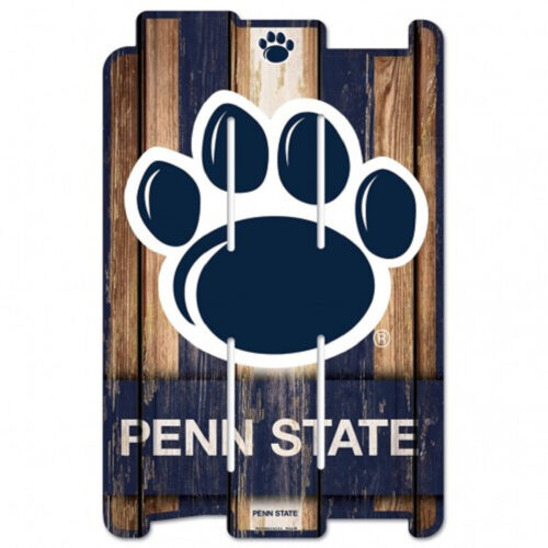 Penn State Nittany Lions Sign 11×17 Wood Fence Style