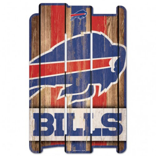 Buffalo Bills Sign 11×17 Wood Fence Style