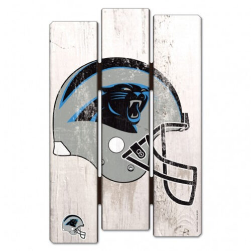 Carolina Panthers Sign 11×17 Wood Fence Style