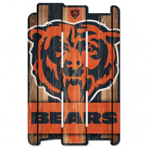 Chicago Bears Sign 11×17 Wood Fence Style