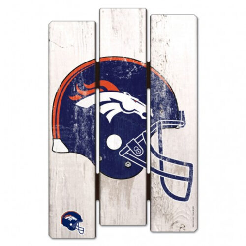 Denver Broncos Sign 11×17 Wood Fence Style