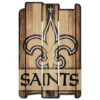 New Orleans Saints Sign 11×17 Wood Fence Style