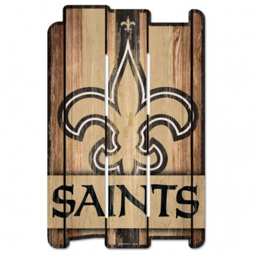 New Orleans Saints Sign 11×17 Wood Fence Style