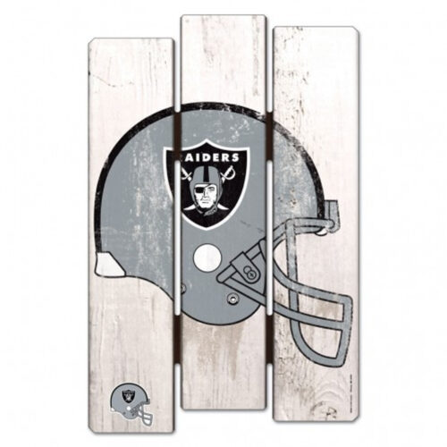 Las Vegas Raiders Sign 11×17 Wood Fence Style