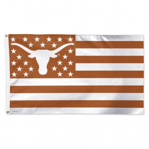 Texas Longhorns Flag 3×5 Deluxe Style Stars and Stripes Design – Special Order