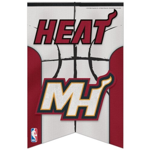 Miami Heat Banner 17×26 Pennant Style Premium Felt