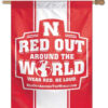 Nebraska Cornhuskers Banner 27×37 Vertical Red Out