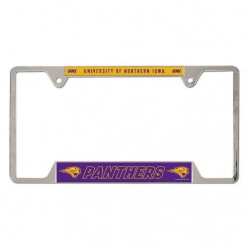 Northern Iowa Panthers Metal License Plate Frame