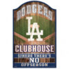 Los Angeles Dodgers Sign 11×17 Wood Fan Cave Design