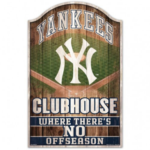 New York Yankees Sign 11×17 Wood Fan Cave Design