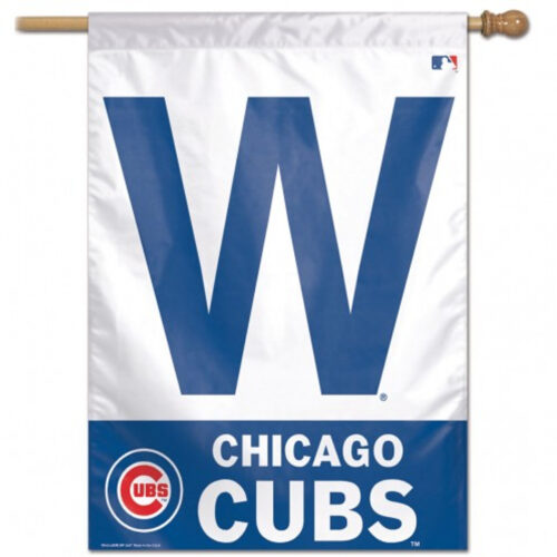 Chicago Cubs Banner 28×40 Vertical W Design