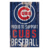 Chicago Cubs Sign 11×17 Wood Proud to Support Design