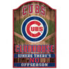 Chicago Cubs Sign 11×17 Wood Fan Cave Design