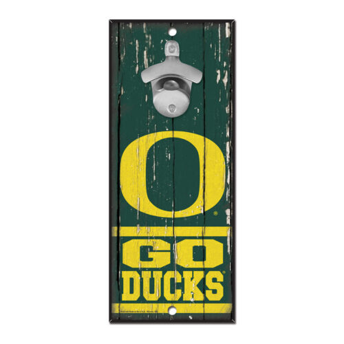 Oregon Ducks Sign Wood 5×11 Bottle Opener