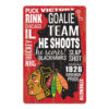 Chicago Blackhawks Sign 11×17 Wood Wordage Design