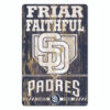 San Diego Padres Sign 11×17 Wood Slogan Design – Special Order