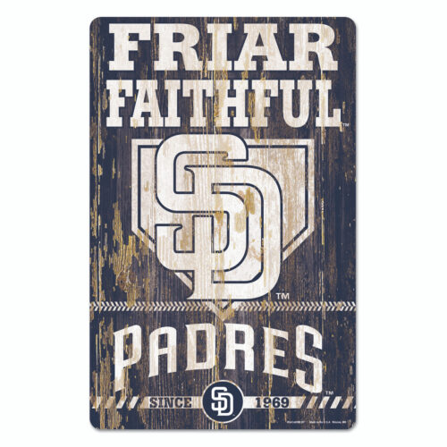 San Diego Padres Sign 11×17 Wood Slogan Design – Special Order