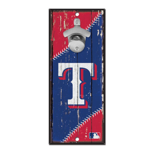 Texas Rangers Sign Wood 5×11 Bottle Opener – Special Order