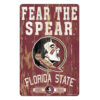 Florida State Seminoles Sign 11×17 Wood Slogan Design