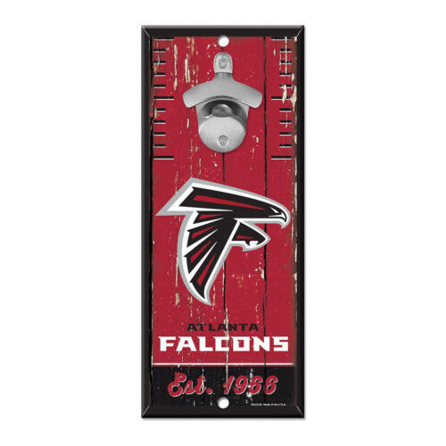 Atlanta Falcons Sign Wood 5×11 Bottle Opener