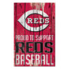 Cincinnati Reds Sign 11×17 Wood Proud to Support Design