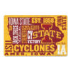 Iowa State Cyclones Sign 11×17 Wood Wordage Design