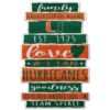 Miami Hurricanes Sign 11×17 Wood Family Word Design