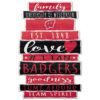 Wisconsin Badgers Sign 11×17 Wood Family Word Design