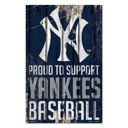 New York Yankees Sign 11×17 Wood Proud to Support Design