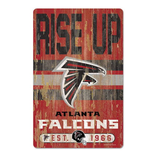 Atlanta Falcons Sign 11×17 Wood Slogan Design