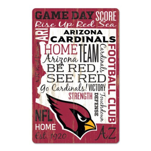 Arizona Cardinals Sign 11×17 Wood Wordage Design