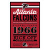 Atlanta Falcons Sign 11×17 Wood Established Design