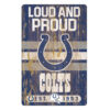 Indianapolis Colts Sign 11×17 Wood Slogan Design