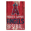 Los Angeles Angels Sign 11×17 Wood Proud to Support Design – Special Order