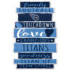 Tennessee Titans Sign 11×17 Wood Family Word Design